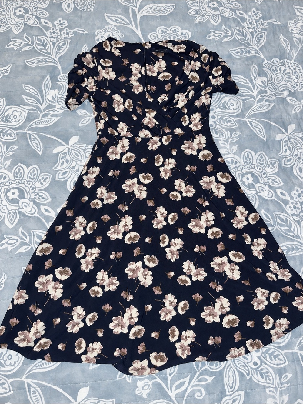 Tommy Hilfiger Navy Floral Fit & Flare Dress